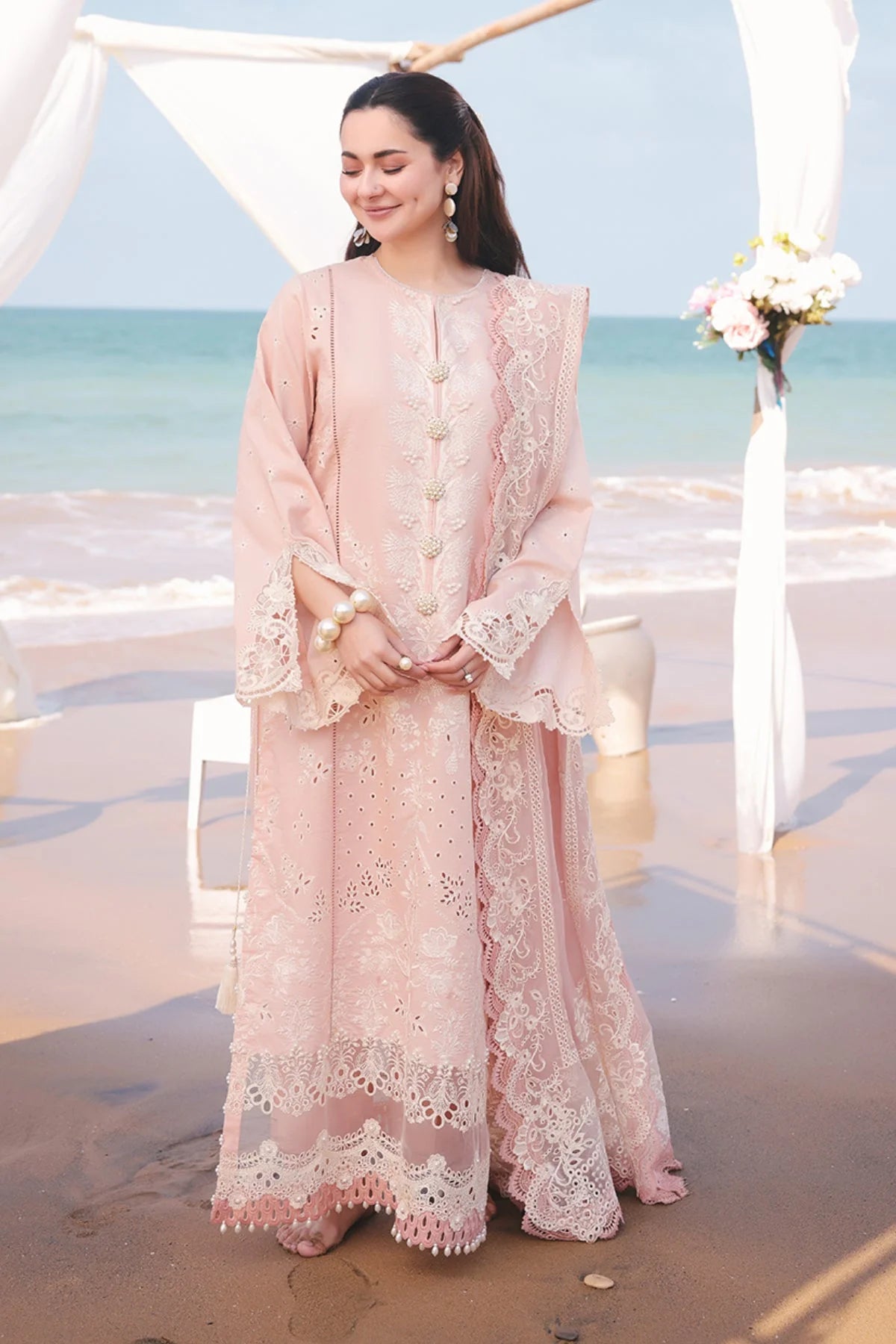 EMBROIDERED STITCHED SUIT LUXURY LAWN