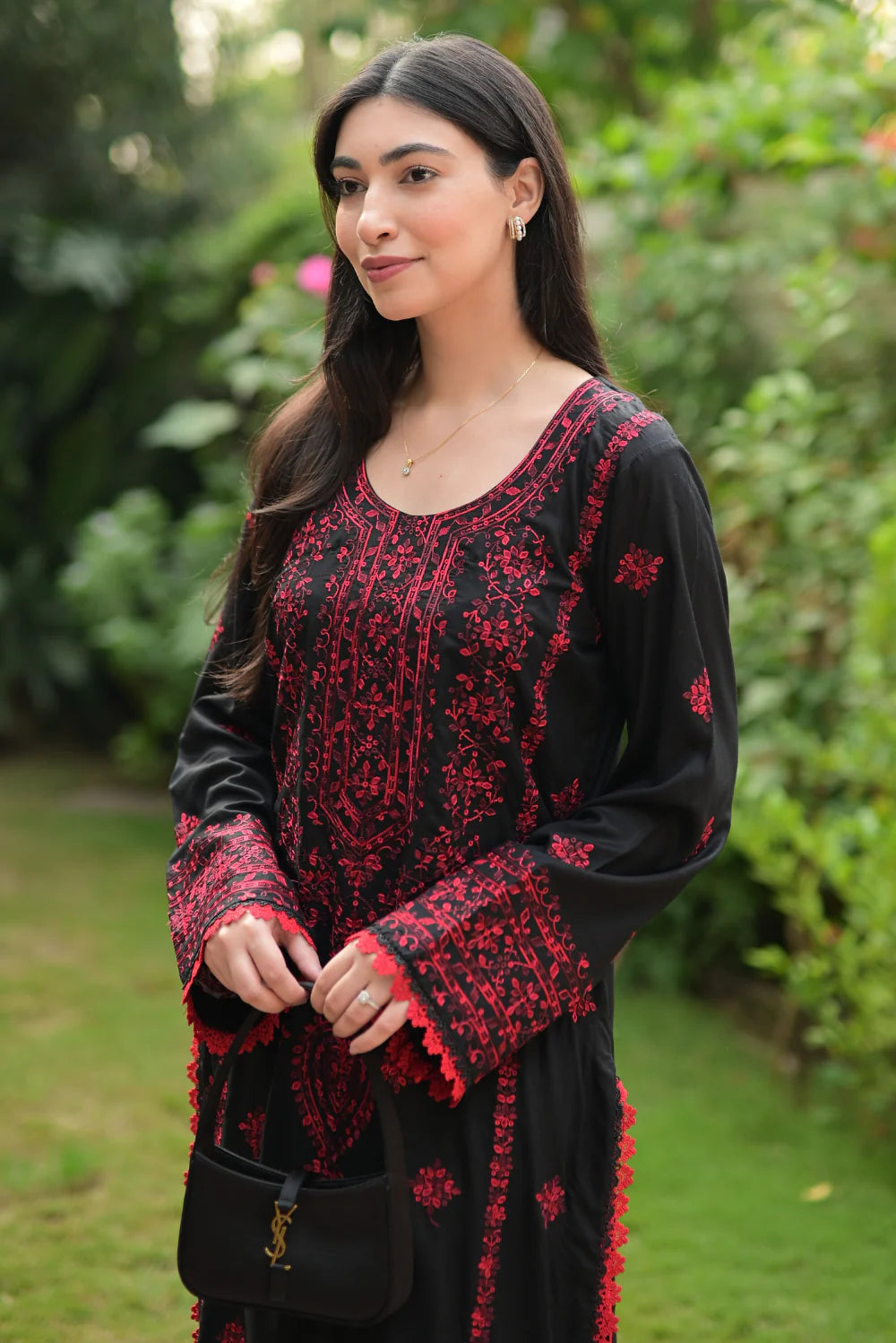 EMBROIDERED LAWN SUIT