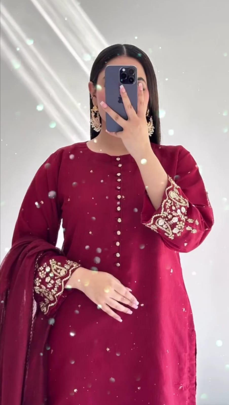 RED COLOR FANCY DRESS