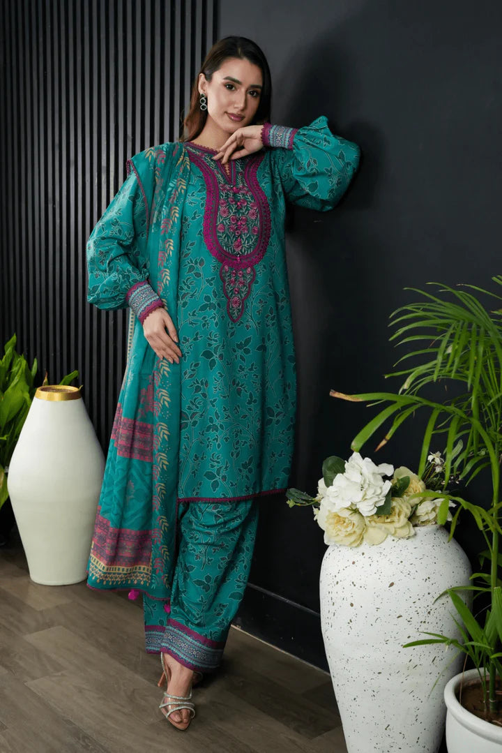 EMBROIDERED 3 PC SUIT