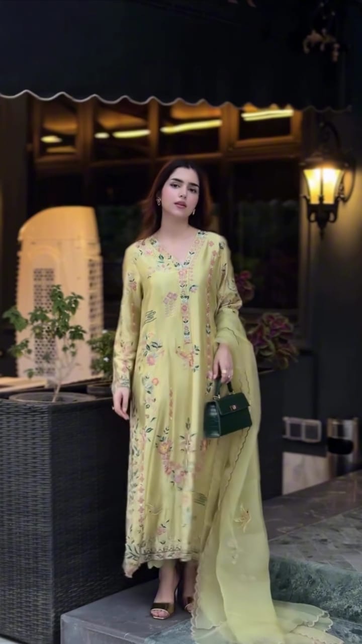SILK EMBROIDERED 3PC SUIT