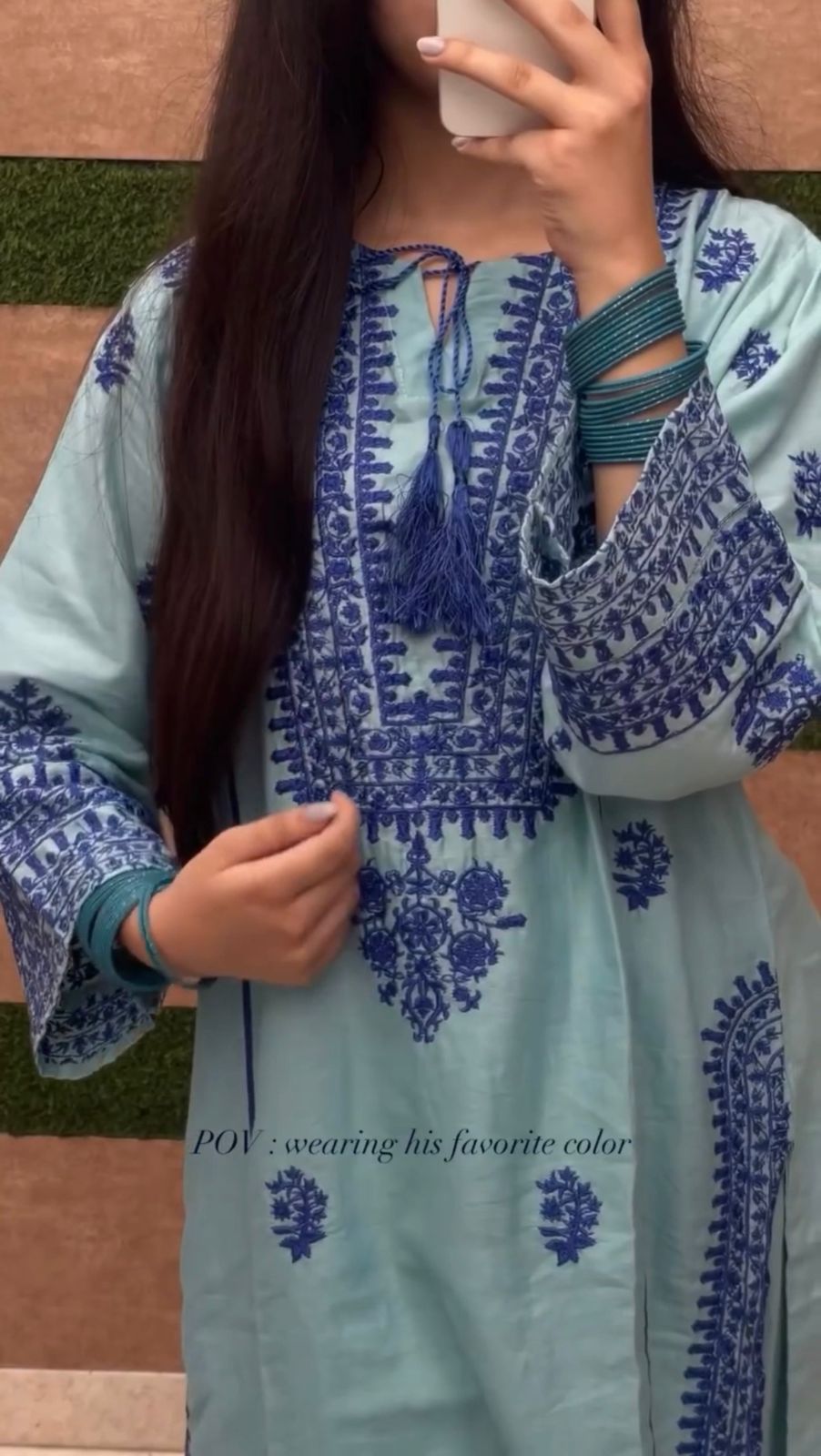 Pretty 2PC Embroidered Dress