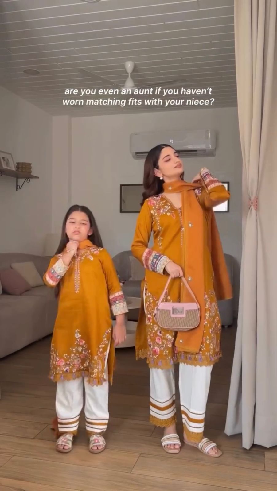 Gul Mother Daughter Stitched 3 Pieces