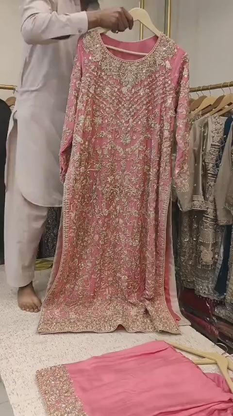 BABY PINK EMBROIDERED 3PC SUIT
