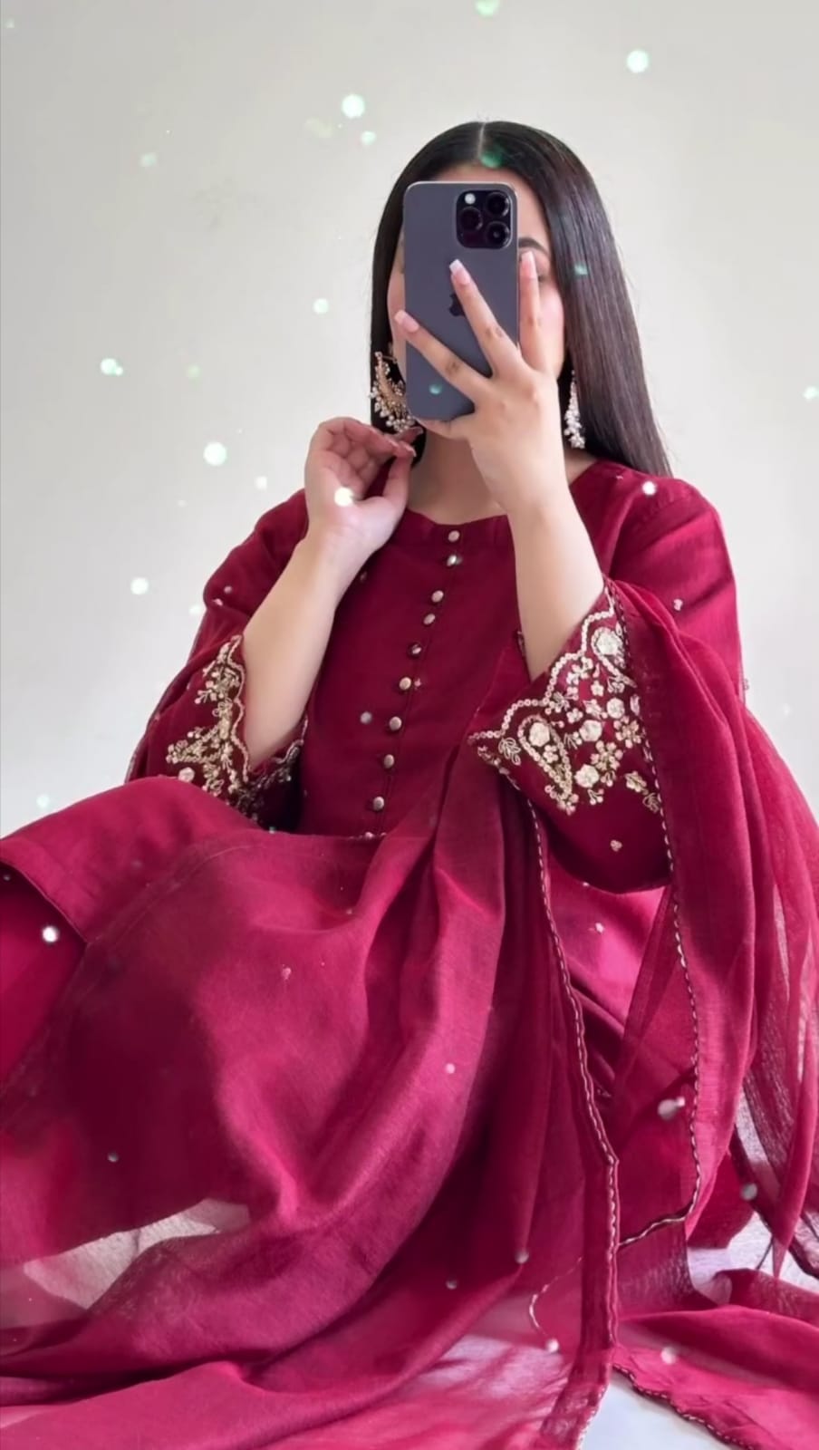 RED COLOR FANCY DRESS