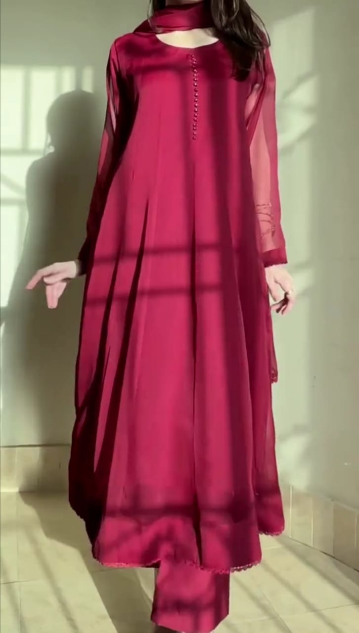 WOMEN SHAIFOON EMBROIDERED SUIT