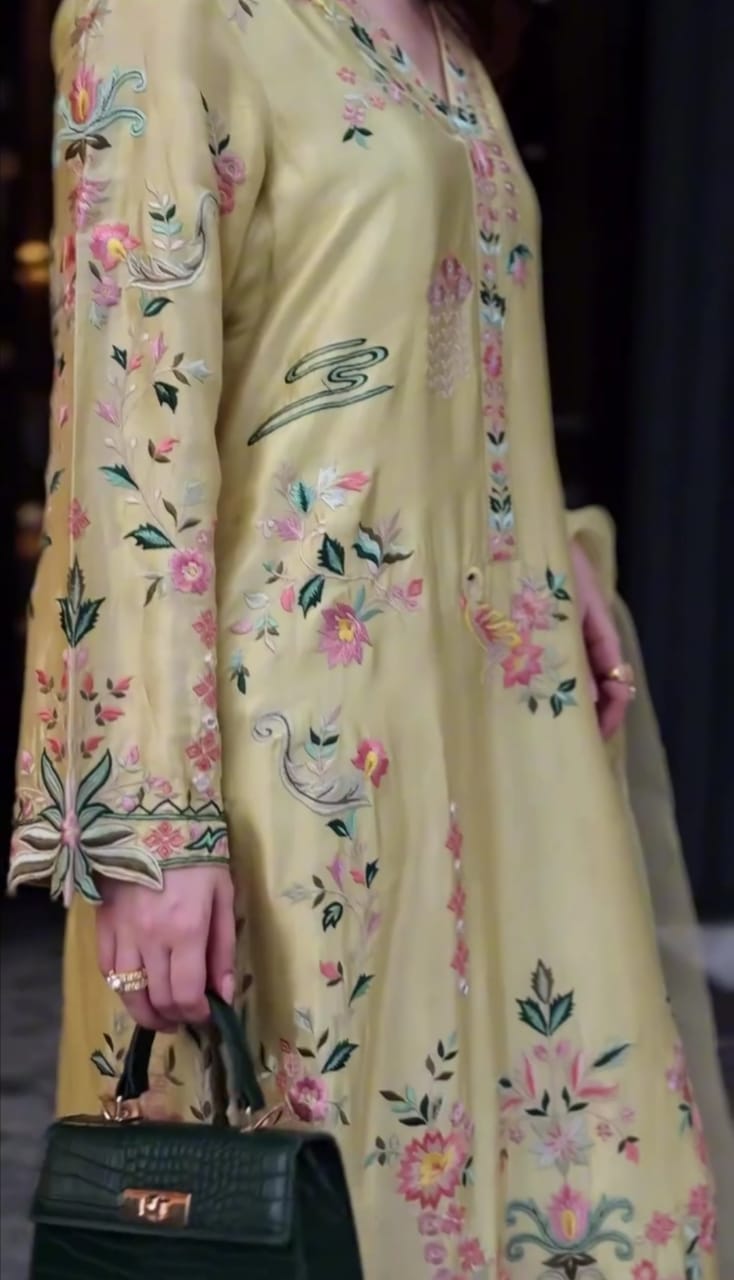 SILK EMBROIDERED 3PC SUIT