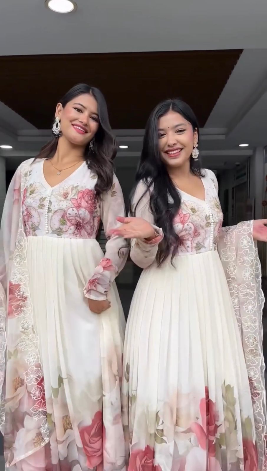 Beautiful Anarkali Frock 3 Pcs