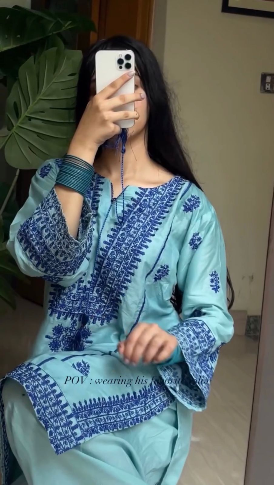 Pretty 2PC Embroidered Dress