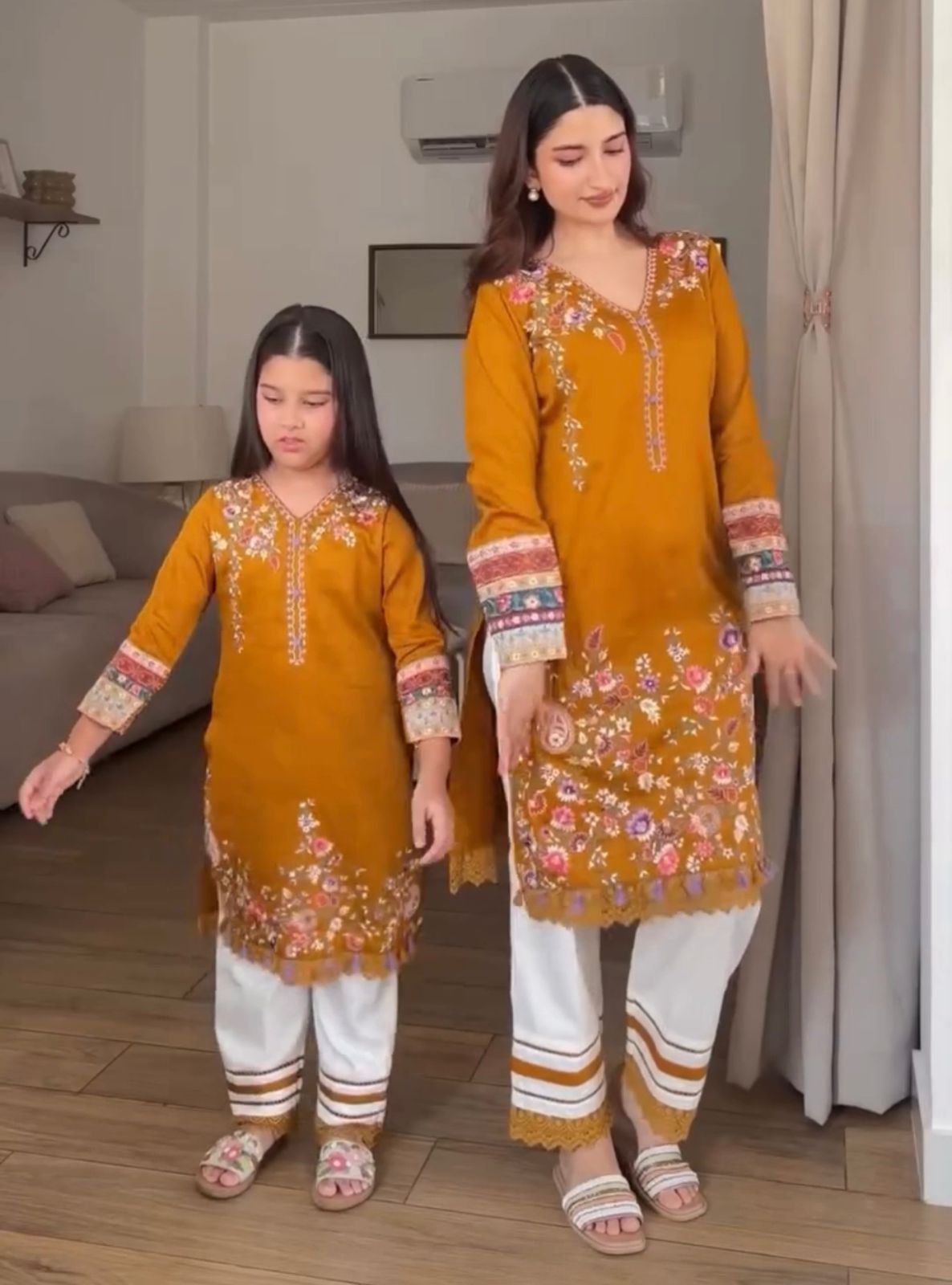 Gul Mother Daughter Stitched 3 Pieces