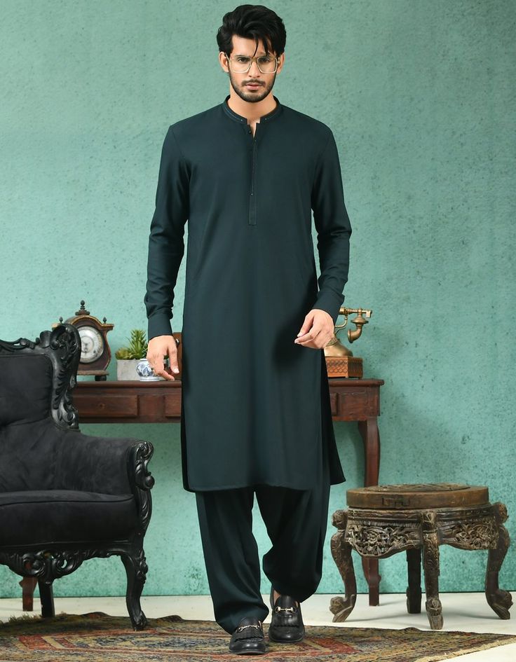 Mens Green Kurta