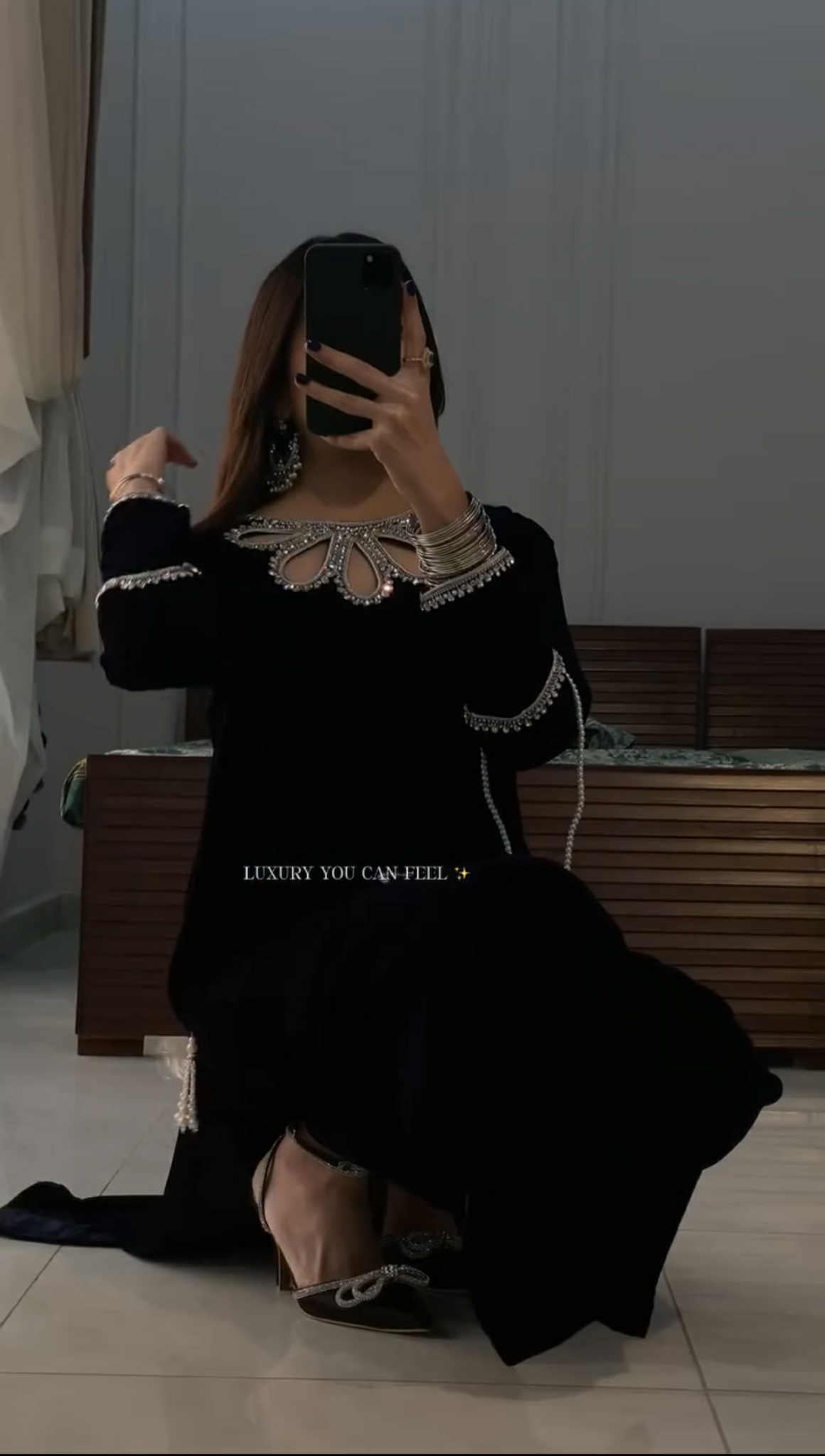 Sapphire Velvet Stitched 3 Pcs