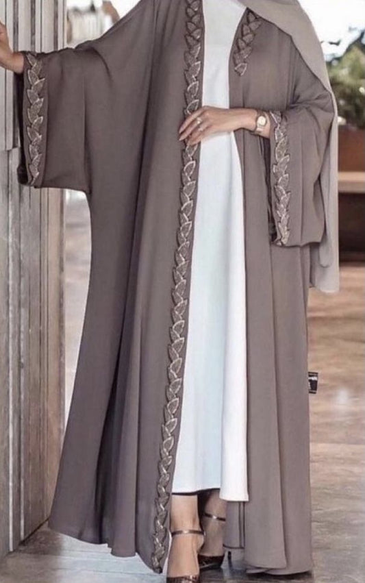 Korean Nida Embroidery Abaya