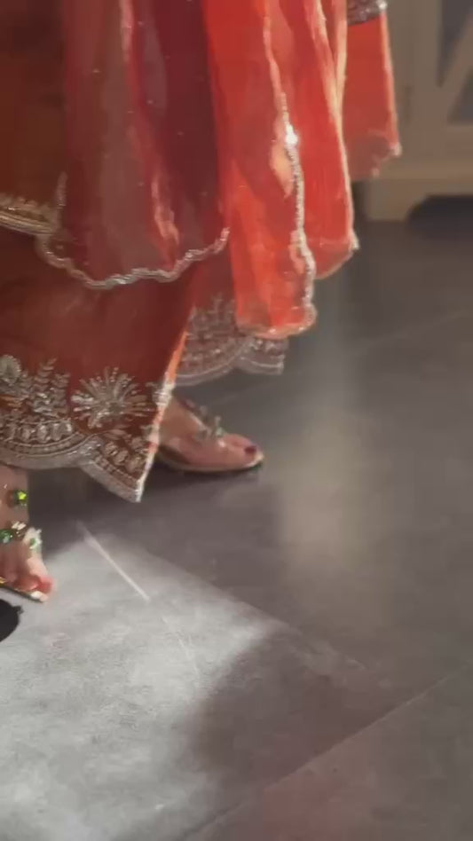 Festive 3 Pieces Embroidered Dress