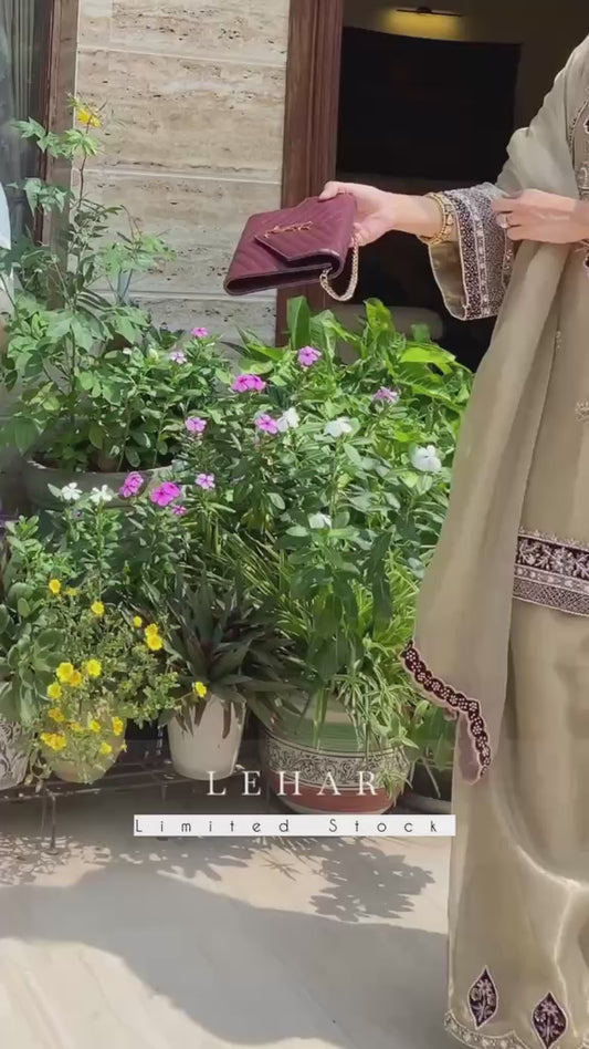 Lehar Embroidered Dress 3 Pieces