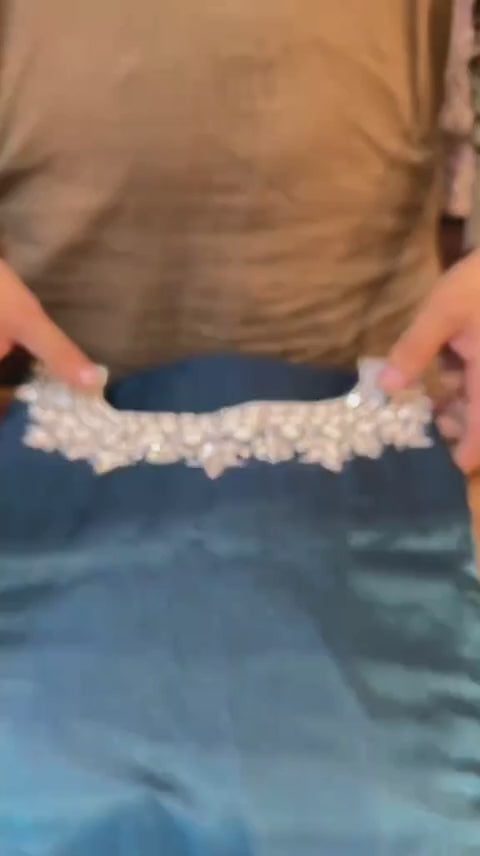 ZINC COLOR EMBROIDERED 3PC SUIT