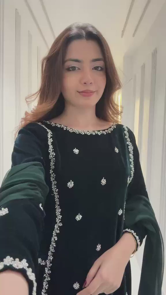 Women Stitched Embroidered Dress